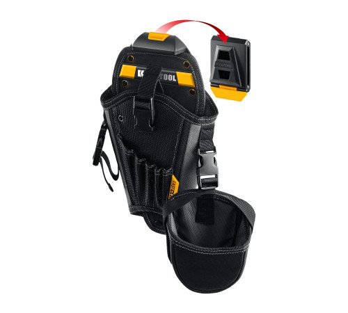 KRAFTOOL KH-5 кобура для шуруповерта с быстросъёмным креплением FastClip, средняя (38769) купить  в Сочи