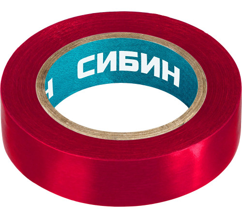 СИБИН 15 мм х 10 м, 5 000 В, красная, изолента ПВХ (1235-3) купить  в Сочи