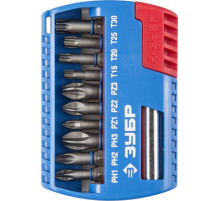 ЗУБР 11 шт, набор бит с магнитным адаптером (26051-H11)