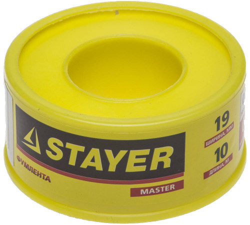 STAYER 0.075 мм х 19 мм х 10 м, 0.40 г/см3, ФУМ лента (12360-19-040) купить в Сочи STAYER 0.075 мм х 19 мм х 10 м, 0.40 г/см3, ФУМ лента (12360-19-040) купить в Сочи