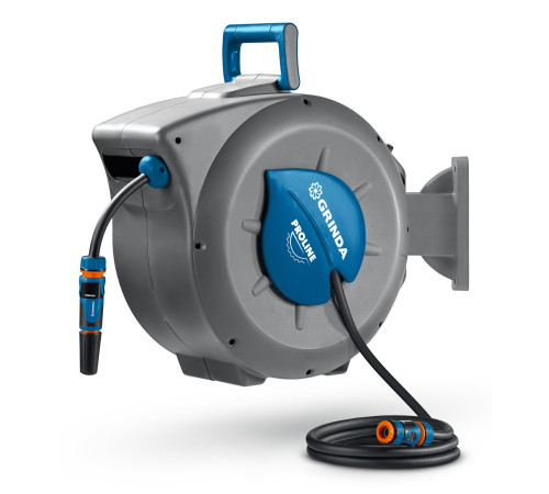 GRINDA HRA-30, шланг 30м x 1/2″, на поворотном кронштейне настенная, поливочный набор 4 предмета, катушка автоматическая со шлангом ProLine (428471) купить  в Сочи GRINDA HRA-30, шланг 30м x 1/2″, на поворотном кронштейне настенная, поливочный набор 4 предмета, катушка автоматическая со шлангом ProLine (428471) купить  в Сочи