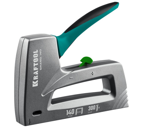 KRAFTOOL GRAND-140, тип 140 (G/11/57) 20GA (6 - 14 мм)/300 (16), алюминиевый рессорный степлер (3194) купить  в Сочи
