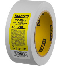 STAYER MAXTape 38 мм х 40 м, креповый, малярный скотч, MASTER (1211-38)