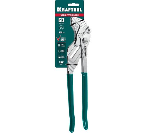 KRAFTOOL Vise-Wrench, 300 мм, клещи переставные-гаечный ключ (22068) купить  в Сочи