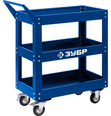 ЗУБР 820 х 405 х 955 мм, инструментальная тележка с 3 полками, Профессионал (38913)