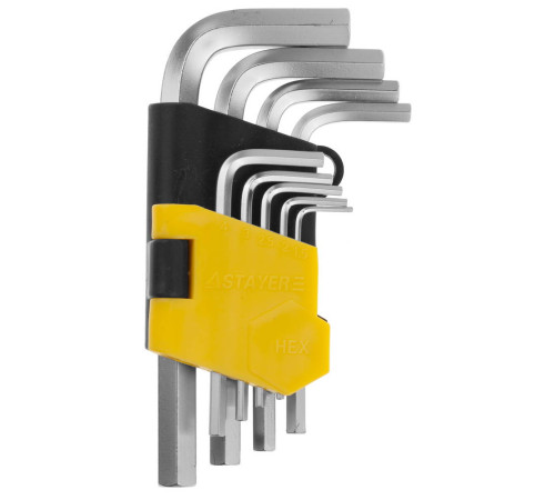 STAYER 9 шт, набор коротких имбусовых ключей (2740-H9) купить  в Сочи
