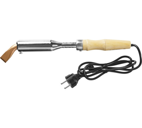 ЗУБР Ceramic PRO, 200 Вт, клин, высокомощный электропаяльник с деревянной рукояткой (55303-200) купить  в Сочи