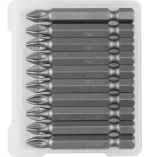 ЗУБР 10 шт, PZ2, 50 мм, кованые биты (26003-2-50-10)