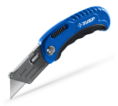 ЗУБР Компакт-А24, универсальный складной нож с трапециевидным лезвием (09226) купить  в Сочи