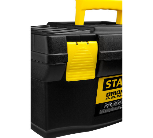 STAYER ORION-16, 410 x 230 x 230 мм, (16″), пластиковый ящик для инструментов (38110-16) купить в Сочи STAYER ORION-16, 410 x 230 x 230 мм, (16″), пластиковый ящик для инструментов (38110-16) купить в Сочи
