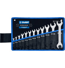 ЗУБР 12 шт, 6 - 32 мм, набор рожковых гаечных ключей, Профессионал (27010-H12)