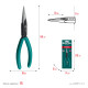 KRAFTOOL Kraft Mini, 140 мм, прецизионные тонкогубцы (220017-3-14) купить  в Сочи