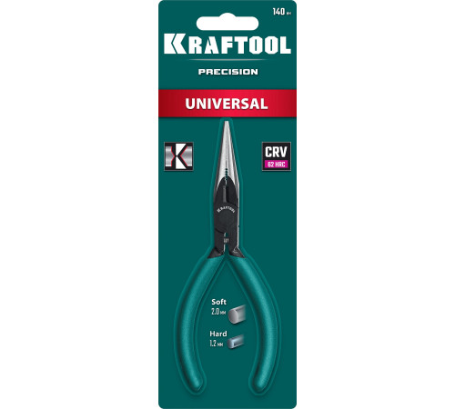 KRAFTOOL Kraft Mini, 140 мм, прецизионные тонкогубцы (220017-3-14) купить  в Сочи