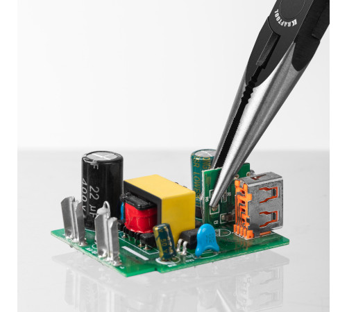 KRAFTOOL Kraft Mini, 140 мм, прецизионные тонкогубцы (220017-3-14) купить  в Сочи