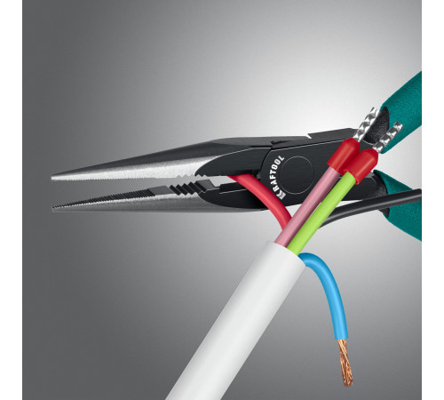 KRAFTOOL Kraft Mini, 140 мм, прецизионные тонкогубцы (220017-3-14) купить  в Сочи