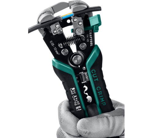 KRAFTOOL TK-10, 0.05 - 10 мм2, автоматический стриппер (22639) купить  в Сочи