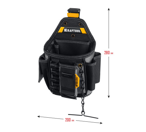 KRAFTOOL KP-13E с быстросъёмным креплением FastClip, 13 карманов и петель, 280 х 200 мм, поясная сумка (38772) купить в Сочи KRAFTOOL KP-13E с быстросъёмным креплением FastClip, 13 карманов и петель, 280 х 200 мм, поясная сумка (38772) купить в Сочи