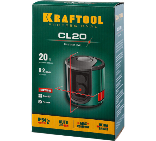 KRAFTOOL CL 20, лазерный нивелир (34700) купить в Сочи KRAFTOOL CL 20, лазерный нивелир (34700) купить в Сочи