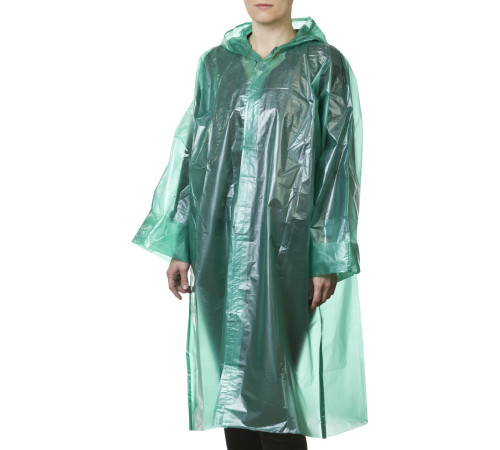 STAYER полиэтилен, зеленый, S-XL, 50 микрон, плащ-дождевик (11610) купить  в Сочи
