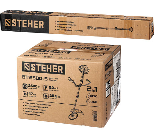 STEHER 2.5 кВт, бензиновый триммер (BT-2500-S) купить в Сочи STEHER 2.5 кВт, бензиновый триммер (BT-2500-S) купить в Сочи