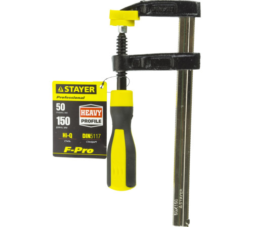 STAYER Hercules-F HF-15/5, 50 х 150 мм, усиленная струбцина F, Professional (32095-050-150) купить в Сочи STAYER Hercules-F HF-15/5, 50 х 150 мм, усиленная струбцина F, Professional (32095-050-150) купить в Сочи