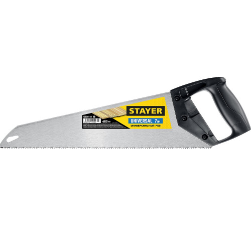 STAYER Universal, 400 мм, универсальная ножовка (15050-40) купить в Сочи STAYER Universal, 400 мм, универсальная ножовка (15050-40) купить в Сочи