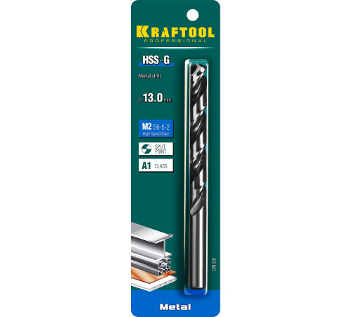 KRAFTOOL HSS-G, 13.0 х 151 мм, сталь P6M5, сверло по металлу (29651-13) купить в Сочи KRAFTOOL HSS-G, 13.0 х 151 мм, сталь P6M5, сверло по металлу (29651-13) купить в Сочи