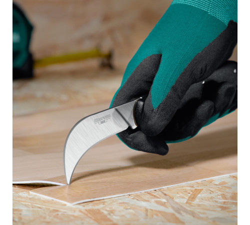 KRAFTOOL HOOK, для листовых и рулонных материалов, 200 мм, складной нож (09298) купить  в Сочи