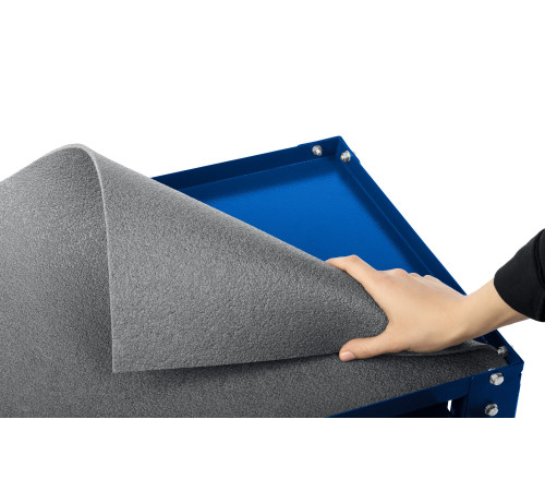 ЗУБР 820 х 405 х 955 мм, инструментальная тележка с выдвижным ящиком + 2 полки, Профессионал (38914) купить  в Сочи