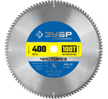 ЗУБР Чисторез, 400 x 30 мм, 100Т, пильный диск по дереву, Профессионал (36905-400-30-100)