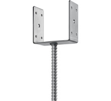 ЗУБР ОС-U, 121 x 120 x 60 мм, U-образное основание столба (310286-120)