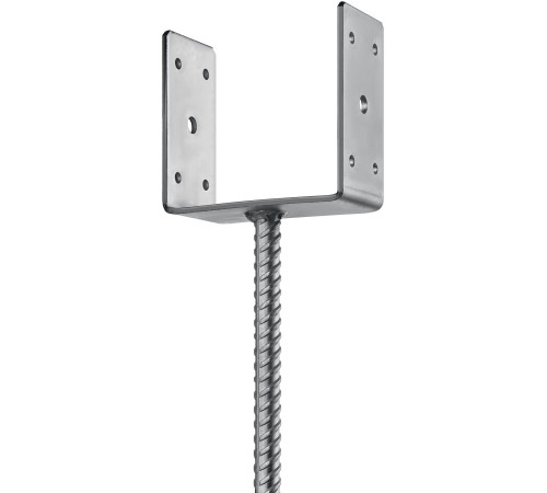 ЗУБР ОС-U, 121 x 120 x 60 мм, U-образное основание столба (310286-120) купить  в Сочи