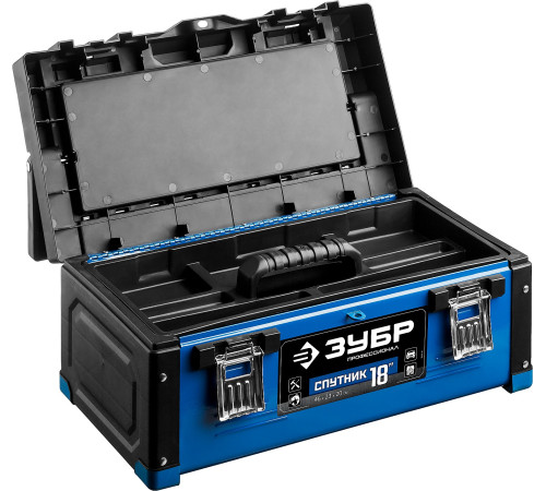 ЗУБР СПУТНИК-18, 460 х 230 х 200 мм, (18″), металлический ящик для инструментов, Профессионал (38153-18) купить  в Сочи