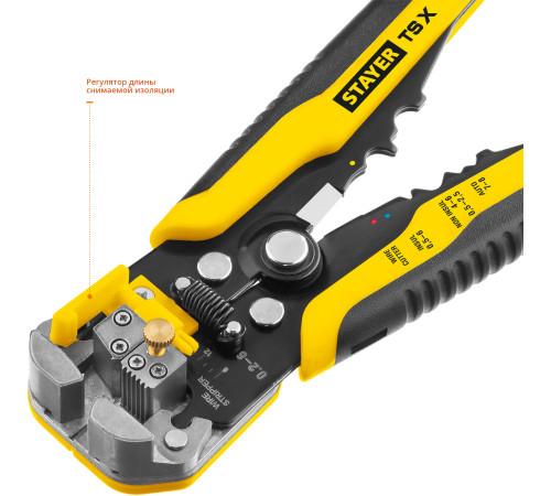 STAYER TS-X, 0.2 - 6 мм2, автоматический многофункциональный стриппер, Professional (22655) купить в Сочи STAYER TS-X, 0.2 - 6 мм2, автоматический многофункциональный стриппер, Professional (22655) купить в Сочи