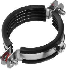 ЗУБР 2″, цинк, 7 шт, трубный хомут с гайкой (37850-59-65)