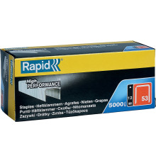 RAPID узкие, тип 53, 12 мм, 5000 шт, супертвердые профессиональные скобы (11859610)