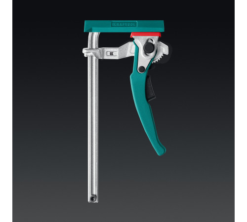 KRAFTOOL KRAFTFLEX, KLT-160, 160/60 мм, универсальная, цельнокованая, рычажная, быстрозажимная, в T-track струбцина (32331-160) купить в Сочи KRAFTOOL KRAFTFLEX, KLT-160, 160/60 мм, универсальная, цельнокованая, рычажная, быстрозажимная, в T-track струбцина (32331-160) купить в Сочи