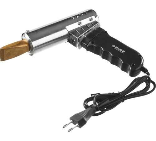 ЗУБР Ceramic PRO, 500 Вт, клин, сверхмощный электропаяльник с пластиковой пистолетной рукояткой, Профессионал (55302-500) купить  в Сочи