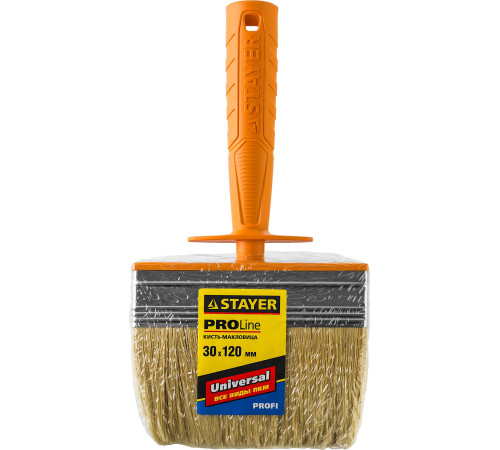 STAYER Universal MINI, 3 х 12 см, светлая натуральная щетина, пластмассовый корпус, все виды ЛКМ, макловица, Professional (0182-12) купить  в Сочи