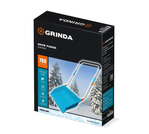 GRINDA TELESCOPIC, снеговой движок (скрепер), с телескопической ручкой, пластиковый ковш 760м, PROLine (39943) купить  в Сочи GRINDA TELESCOPIC, снеговой движок (скрепер), с телескопической ручкой, пластиковый ковш 760м, PROLine (39943) купить  в Сочи
