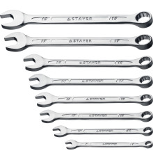 STAYER HERCULES, 8 шт, 8 - 19 мм, набор комбинированных гаечных ключей, Professional (27085-H8)
