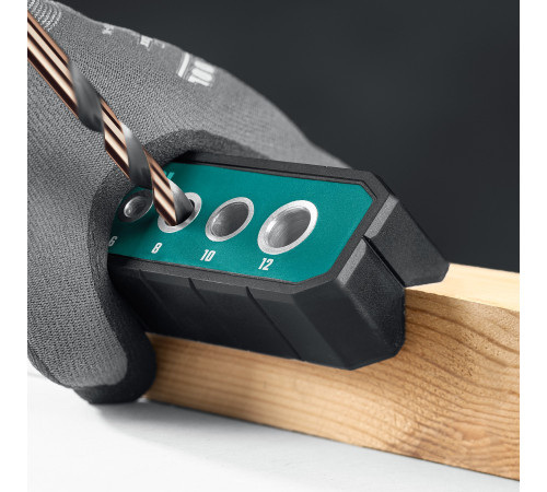 KRAFTOOL Woodsniper 121, 6 отверстий 4 - 12 мм, кондуктор для сверления под углом 45° и 90° (30073) купить  в Сочи