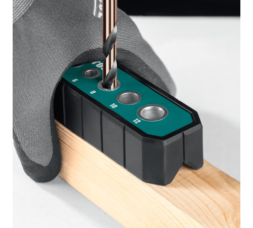 KRAFTOOL Woodsniper 121, 6 отверстий 4 - 12 мм, кондуктор для сверления под углом 45° и 90° (30073) купить  в Сочи