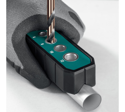 KRAFTOOL Woodsniper 121, 6 отверстий 4 - 12 мм, кондуктор для сверления под углом 45° и 90° (30073) купить  в Сочи