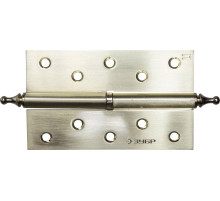 ЗУБР 125 х 75 х 2.5 мм, разъемная, правая, цвет матовая латунь (SB), 2 шт, карточная петля (37605-125-3R)