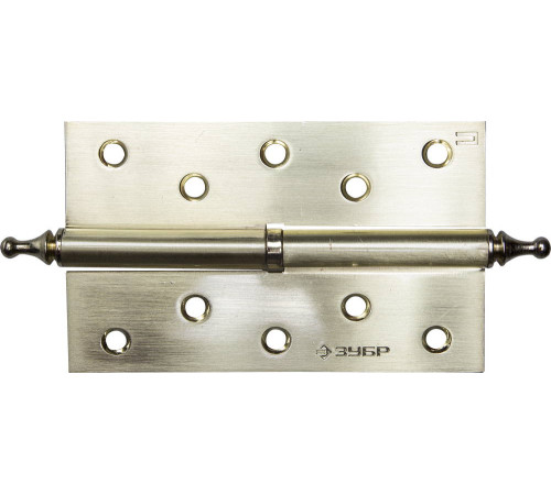 ЗУБР 125 х 75 х 2.5 мм, разъемная, правая, цвет матовая латунь (SB), 2 шт, карточная петля (37605-125-3R) купить  в Сочи