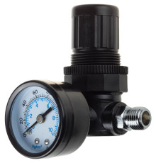 KRAFTOOL 10 бар, регулятор подачи воздуха с манометром (06503)