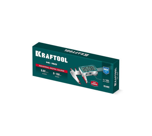 KRAFTOOL HC-150, 150 мм, штангенциркуль твердосплавный (34462-15) для точных измерений