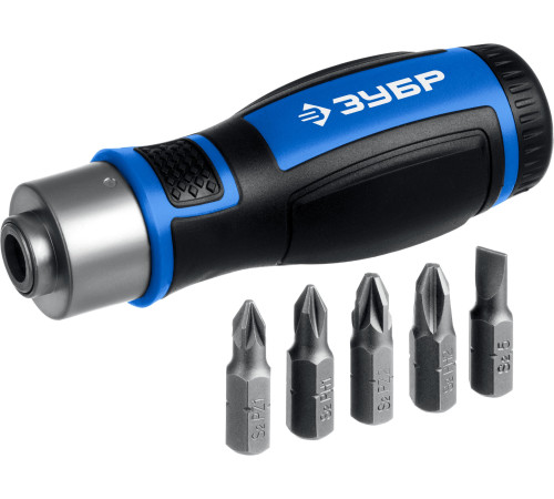 ЗУБР 6 предм., Реверсивная отвертка с насадками (25171) купить  в Сочи