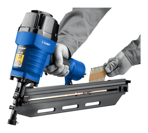 ЗУБР SN21 80 х 3.1 мм, реечные гвозди рифленые оцинкованные, 2010 шт (305396-80) купить  в Сочи